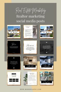 the real estate marketing social media posts