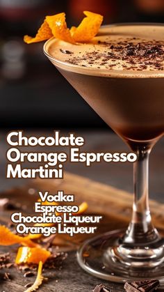 the cover of chocolate orange espresso martini