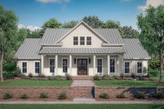 this is the front elevation of these country homeplans com house plans and more