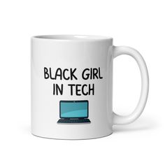 "Introducing the \"Black Girl in Tech\" mug, the perfect accessory for the trailblazing woman in technology. Whether you're coding at the office or sipping your morning coffee, this mug is a bold statement of your achievements and aspirations. The high-quality ceramic construction is both durable and dishwasher safe, making it a convenient choice for busy professionals. The eye-catching design features the phrase \"Black Girl in Tech\" in bold letters, inspiring those around you to reach for the Women In Tech Aesthetic, Sterile Processing Tech, Cardiologist Gift, Ultrasound Technician, Women In Tech, Christmas Family Photoshoot, Eyelash Technician, Ultrasound Tech