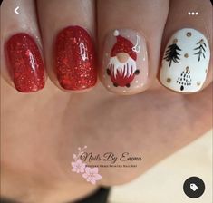 Nail Art Noel, Rose Diamond, Christmas Gel Nails, Cute Gel Nails, Instagram Christmas, Festival Nails, Toe Nail Designs, Nail Designs Glitter