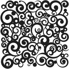 an abstract black and white pattern with swirls