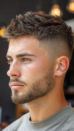 11 Short Fade Haircuts For Men To Try in 2025 - LIFESTYLE BY PS Crew Cut Haircut, Young Men Haircuts, Men Fade Haircut Short, Short Fade Haircut, Mens Haircuts Short Hair, Mens Hairstyles Thick Hair, Men's Short Hair, Faded Hair, Men Haircut Styles