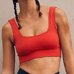 Super Cute Top In Perfect Condition Never Worn Red Gym Tops For Spring, Red Athleisure Top For Yoga, Red Seamless Athleisure Tops, Red Casual Top For Yoga, Sporty Seamless Red Tops, Sporty Red Seamless Tops, Red Seamless Sporty Tops, Red Bra-friendly Top For Spring, Red Casual Yoga Tops