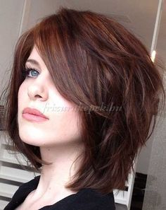 Lob Haircut Layered, Brown Bob Hair, Sanggul Modern, Kort Bob, Haircuts For Medium Length Hair, 2015 Hairstyles, Shag Hairstyles, Round Face Haircuts, Shag Haircut