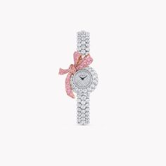 Tilda's Bow Diamond Watch Pink Luxury Jewelry, Graff Tilda's Bow, Luxury Women's Bow Jewelry, Luxury Diamond Jewelry With Bow Detail, Luxury Pink Diamond Watch With Subdials, Luxury Pink Elegant Diamond Watch, Pink Diamond Halo Ring, Bows Aesthetic