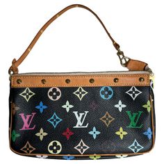 Louis Vuitton x Takashi Murakami Pochette Accessoire Black Multicolor These are professional photos of the actual bag offered by Luxbags. The Pochette Accessoire Bag is one of the most iconic design by the French fashion house, Louis Vuitton in collaboration with Takashi Murakami. It is a staple for many people's wardrobes and their first luxury handbag. It's perfect for summer outings or a quick trip to the corner shop. Elevate your style with this iconic design and luxury handbag. Condition: VERY GOOD original condition. Rubbing along the leather rims. DETAILS Brand: Louis Vuitton Model: Pochette Accessoire Accessory: Strap Size: Medium Material: Canvas Color: Black Hardware color: Gold Opening: Zip opening Louis Vuitton Store, Corner Shop, Structured Shoulder, Professional Photos, Classic Flap Bag, Takashi Murakami, Lv Monogram, Louis Vuitton Shoulder Bag, Chanel Paris