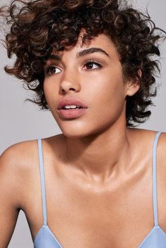 Disco Queen by MilkMakeup. Upload your look to gallery.sephora.com for the chance to be featured! Short Curly Pixie, Makeup Sephora, High Ponytail Hairstyles, Skin Tint, Curly Hair With Bangs, Milk Makeup, Permed Hairstyles, Curly Hair Cuts, Short Curly Hair