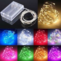 various colors of led string lights