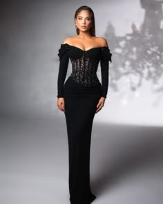 Classy Wardrobe, Celebrity Party, Classy Gowns, Dinner Dress Classy, Long Bodycon Dress, Dresses Classy, Dress Classy, Party Gown, Black Evening Dresses