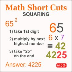 a sign that says math short cuts and the numbers below it are not for children to learn