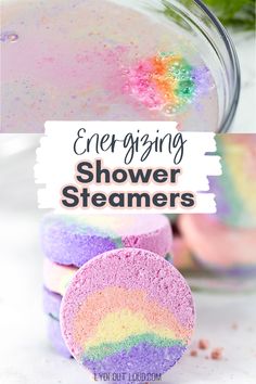 Energizing DIY Shower Steamers Making Shower Steamers, Shower Boms Diy Recipes, Shower Pucks, Shower Melts Diy, Shower Steamer Recipe, Shower Steamers Recipe, Shower Steamers Diy, Shower Pods, Shower Bomb