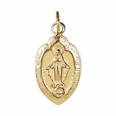 14k Yellow 20x13 Mm Oval Miraculous Medal Pendant Specifications Weight: (1.76 Grams) Design Element: Patron Saint Approx. Length: 23 Mm Approx. Width: 13 Mm Pendant Bail Type: Jump Ring Pendant Jump Ring Id: 2 Mm Chain Passage Dimensions: 2.5x2.5 Mm Pendant Dimensions: 20x13 Mm Yellow Gold Oval Pendant For Anniversary, Elegant Oval Necklace With Miraculous Medal, Elegant Oval Miraculous Medal Jewelry, Yellow Gold Oval Miraculous Medal Jewelry, Oval Miraculous Medal Jewelry For Anniversary, Oval Miraculous Medal Yellow Gold Jewelry, Oval Miraculous Medal In Yellow Gold Jewelry, Pendant Bails, Miraculous Medal