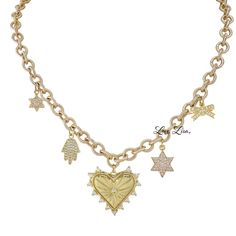 Add a touch of religious flare to any outfit with our Sarah Love For The Jewish Star of David Necklace. Made with love and the highest quality materials, this necklace will make you shine like a star (of David) wherever you go. Perfect for any occasion, this necklace is a must-have! Elegant Star Of David Hallmarked Necklace, Gold Magen David Necklace, Star Of David Gold Necklace, Elegant Star Of David Necklace, Gold Nickel-free Star Of David Necklace, Jewish Star, Star Of David, Gold Necklace, Stars