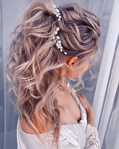 Summer Wedding Hairstyles, Hair Indian, Hoco Hairstyles, Wavy Haircuts, Beach Wedding Hair, Hair Hoco