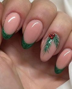 Christmas Stilleto Nails Designs, Unghie Nail Art, Pink Nail Art, Seasonal Nails, Pink Nail