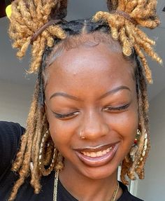 Loc Dye, Faux Locs Blonde, 4c Natural Hairstyles Short, Loc Maintenance, Short Dreadlocks Styles, Hair Projects