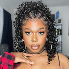 Black Hair Updo Hairstyles, Curly Crochet Hair Styles, African Hair Braiding Styles, Braided Cornrow Hairstyles, Quick Braided Hairstyles, Short Braids, Stil Elegant, Braided Hairstyles Updo, Braids For Black Women