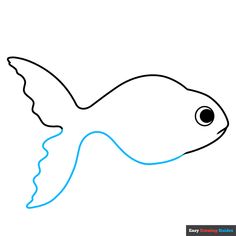 an easy drawing of a fish