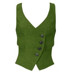 PRICES MAY VARY. High quality polyester, soft, resistant washing and durability are high quality,is not easy to wrinkle and fade Button closure，Women's Waistcoat Vest with Two Functional Pockets.The Features in Full Lining, V-Neck, Sleeveless,Button Up Design A variety of colors can be selected, no color shows different charm, strong dimensional stability Suitable for offices, waiters, work, steampunk themes, rock parties, Halloween, fashion shows, leisure, concerts, costumes, etc. Note: If you Vest Button Up, Kurti Jackets For Women, Button Clothes Design, Steampunk Fashion Women Everyday, Sleeveless Button Up, Button Up Vest Outfits For Women, Dark Green Suit Women, Vest Looks Women Style, Women Vest Suit