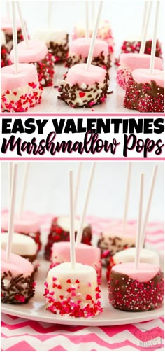 easy valentine's marshmallow pops recipe