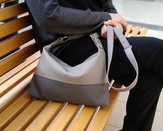 "Shoulder Bag Grey, Womens Gift, Shoulder Bag For Womens, Crossbody Bags Leather, Grey Hobo Bag, Grey Vegan Hobo Details: Color - light grey, grey. Inside two pockets, one with a zipper Adjustable strap, Maximum length 53` (135 cm) Approximate Dimensions: Width: 11.8\" (30 cm) Height: 8\" (20 cm) Depth: 3,14` (8 cm) We hope you like what you see! Thanks for stopping by!" Small Leather Purse, Boho Crossbody Bag, Slouchy Bag, Everyday Purse, Small Crossbody Purse, Vegan Leather Bag, Leather Crossbody Purse, Coach Leather, Leather Messenger