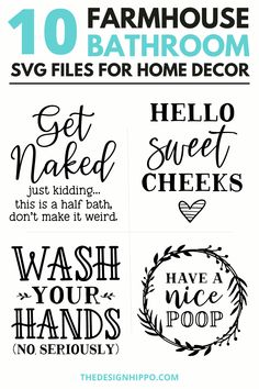 the 10 free printable bathroom signs