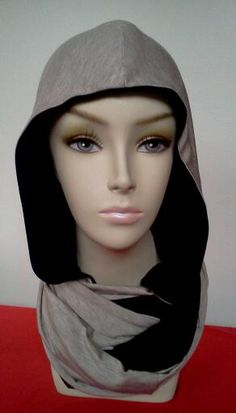 Black and Tan HOODJABI Hijab Styles, Black And Tan, Hooded Sweatshirts