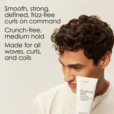 Nº. 10 Bond Shaper™ Curl Defining Gel helps revive natural curl patterns in wavy and curly hair. This humidity-resistant, anti-frizz curl gel gives flexible hold for soft, smooth, hydrated, healthy-looking curly hair without that crunchy feeling. OLAPLEX Bond Building Technology™ strengthens curl-forming bonds. Inspired by Salons. Proven by Science. The Nº.0 Intensive Bond Building Hair Treatment, infused with patented OLAPLEX Bond Building Technology��™ is an intense treatment that boosts the eff Curl Gel, Wavy And Curly Hair, Enhance Natural Curls, Tinted Eyebrow Gel, Frizz Free Curls, Curl Defining, Anti Frizz, Color Wow, Curl Pattern