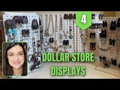 the dollar store displays all kinds of jewelry