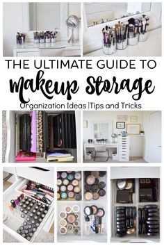 Makeup Storage and Organization: Tips and Ideas #makeuporganization Makeup Storage For Small Spaces, Makeup Organization Drawer, Makeup Organization Aesthetic, Diy Makeup Organization, Vanity Makeup Organization, Makeup Organizing Hacks, Makeup Storage Hacks, Makeup Organization Ideas, Makeup Organizing