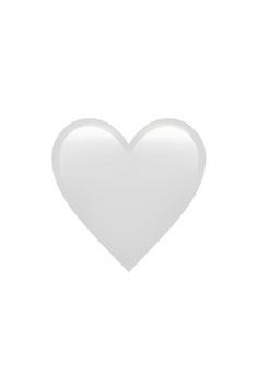 a white heart shaped object on a white background