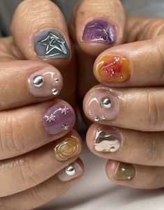 Colorful Nail, Jelly Nails, Minimalist Nails, Fire Nails, Dream Nails