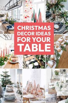 christmas decor ideas for your table