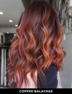 Balayage Hair Copper, Copper Balayage, Ginger Hair Color, Copper Hair Color, Copper Red, Auburn Hair, Copper Hair