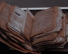 an open book sitting on top of a table