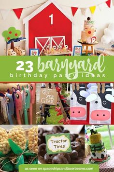 an image of farmyard birthday party ideas