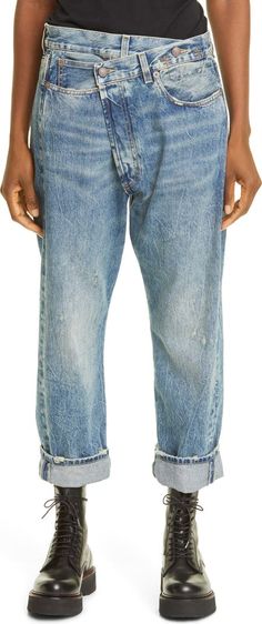 R13 Crossover Jeans | Nordstrom Crossover Jeans, Best Jeans, Trim Color, Mens Denim Short, Work Fashion, Jean Outfits, Denim Wash, Crossover, Straight Leg Jeans