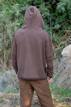 ❂ Hemp Cotton soft comfortable hoodie with tribal print . Dyed with walnut ❂ 55% hemp ~ 45% organic cotton ⫸⫸ SIZE ⫸⫸ S, M, L, XL and XXL Please check the sizing chart in the last picture ⫸⫸ MATERIALS ⫸⫸ We focus on natural materials and aim to support traditional crafts and ancient skills ~ striving to go deeper to the source of all materials Our vision is to be able to connect with each being involved in the making from the very source, Being able to Source the most ethical, fair trade, Eco an Brown Hooded Hoodie For Outdoor, Brown Cotton Sweatshirt For Outdoor, Brown Hooded Cotton Top, Outdoor Brown Cotton Sweatshirt, Brown Cotton Hooded Top, Brown Outdoor Hoodie With Drawstring Hood, Brown Outdoor Hoodie With Drawstring, Brown Hoodie With Drawstring For Outdoor, Brown Hooded Sweatshirt For Outdoor