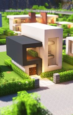 Modern Minecraft Building Ideas, Building For Minecraft, Cool Minecraft House Ideas Modern, Minecraft Building Modern, Minecraft Modern Building Ideas, Minecraft Building Ideas House Modern, Minecraft Building Ideas Modern, Casa Minecraft Aesthetic, Casa No Minecraft