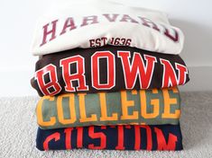 Custom College Sweatshirt - Fully customised to your needs. Choose from a variety of designs and colours. This listing is for printed Sweatshirts only - we do tees, hoodies (Extras: Hoodie upgrade (+6GBP totes and more so check our shop! We also do embroidered options - all available in our shop! Any special design requests, just let us know! Standard print is big across the chest (approx 25-30cm total width depending on the number of characters in your design). You don't have to have an outline College Sweatshirt, Vintage Fits, Retro Vibe, Special Design, Printed Sweatshirts, Sweatshirt Hoodie, Create Your, Create Your Own, Bathing Beauties