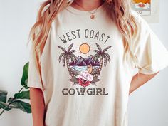 Costal Cowboy, Rodeo Tshirt, Preppy Western, Country Girl Shirts, Western Lifestyle, Cowgirl Aesthetic, Comfort Colors Tshirt, College Room, Country Wear