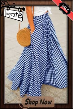 Checkered/plaid Vintage Skirt Casual Cotton Plaid Skirt, Summer Lined Skirt For Picnic, Summer Picnic Lined Skirt, Plaid Beach Bottoms For Spring, Spring Plaid Lined Skirt, Plaid Bottoms For Beach In Spring, Casual Gingham Pleated Skirt, Casual Gingham Skirted Bottoms, Plaid Long Skirt For Spring