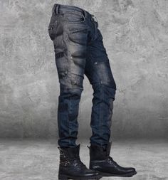 Post Apocalyptic Styles: Delicious Boutique Edgy Dark Wash Jeans With Pockets, Edgy Denim Jeans With Pockets, Urban Style Medium Wash Jeans With Zip Fly, Edgy Denim Jeans With Zipper Closure, Edgy Denim Jeans With Zip Fly, Edgy Zip Fly Denim Jeans, Sifi Fashion, Fashion Aesthetics, Male Fashion