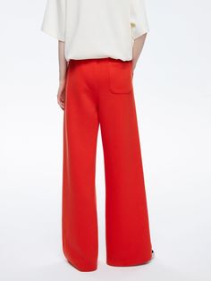 Details: Bright and eye-catching orange-red wide-leg sweatpants Beige waistband, French small flower embroidery design Loose, straight fit Materials & Care: Cotton 52.3%, Polyester Fiber 47.7% Hand wash | Dry clean Do not bleach Size & Fit: Model is 5'7", Bust 32, Waist 24, Hips 35, wearing a size S Item #: IM1PA23 Red Wide Leg Sweatpants With Elastic Waistband, Red Wide Leg Sweatpants For Spring, Orange Wide-leg Pants With Relaxed Fit, Orange Relaxed Fit Wide Leg Pants, Orange Wide Leg Pants With Relaxed Fit, Orange Wide Leg Relaxed Fit Pants, Orange Wide-leg Loungewear Bottoms, Orange Wide-leg Pants For Loungewear, Orange Straight Pants For Loungewear