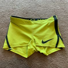 Brand New Without Original Tags. Never Worn. Sporty Yellow Swimming Shorts, Nike Yellow Workout Shorts, Yellow Athletic Shorts With Built-in Shorts For Spring, Yellow Fitted Short Bottoms, Nike Yellow Sport Bottoms, Stretch Yellow Nike Bottoms, Yellow Stretch Nike Bottoms, Nike Yellow Bottoms For Summer, Nike Yellow Summer Bottoms