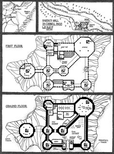 two maps showing the location of different locations