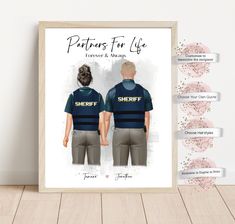 a poster with an image of two people wearing shirts that say, patient for life