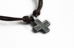 Mens Handmade Genuine Leather Cross Pendant Brown Surfer Necklace | eBay Vintage Leather Necklace For Gift, Vintage Leather Necklace As Gift, Casual Brown Jewelry As Gift, Casual Cross Jewelry For Gifts, Casual Cross Jewelry Gift, Brown Waxed Finish Jewelry As Gift, Brown Jewelry With Waxed Finish As Gift, Casual Leather Jewelry As Gift, Casual Handmade Jewelry For Everyday Use