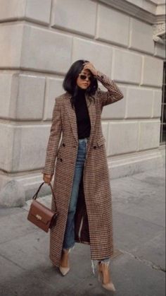 Winteroutfits Chic, Adrette Outfits, Chique Outfit, Looks Jeans, Fest Outfits, Looks Street Style, Trendy Fall, Coat Outfits, Mode Inspo